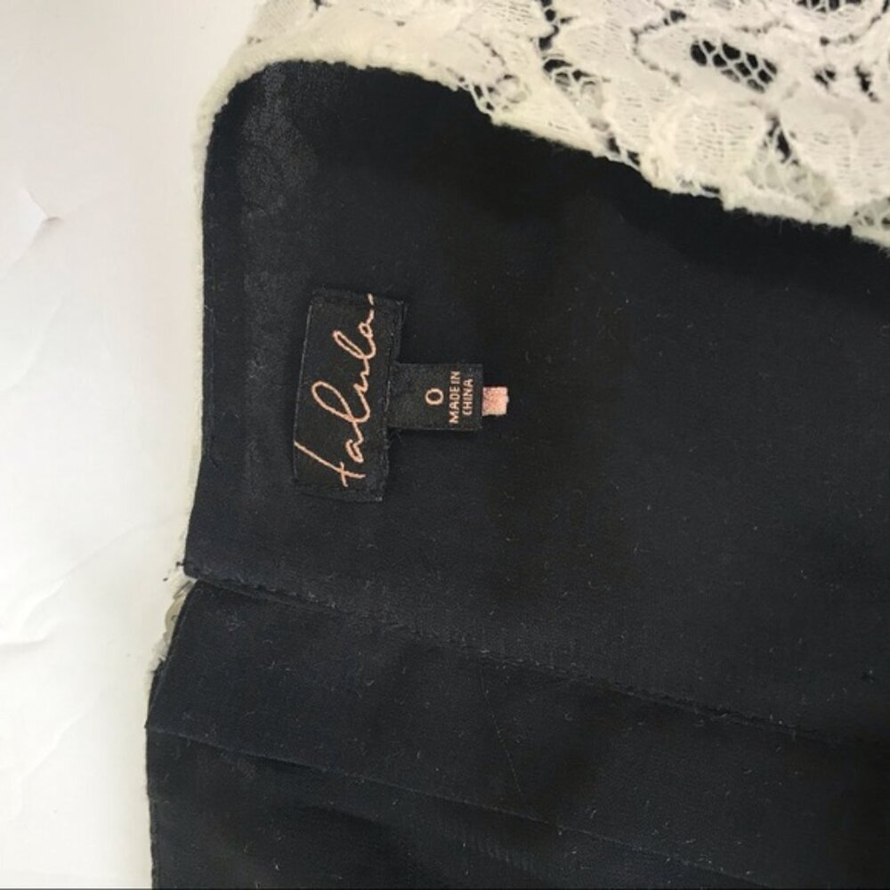 Aritzia Wilfred Talula Belgravia Lace Mini Dress Lined Back Zip Cap Sleeves Crew - Picture 11 of 16